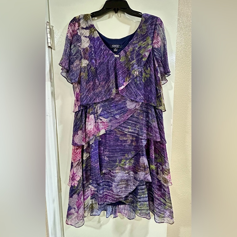 Purple Floral Dress